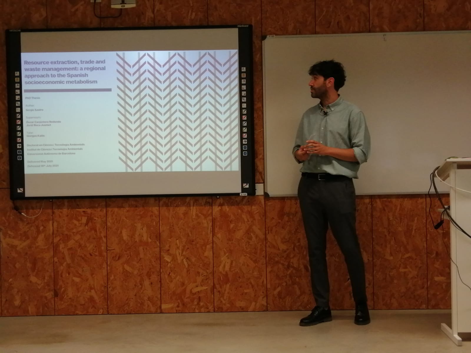 Sergio Sastre (ENT), PhD in Environmental Sciences and Tehcnology